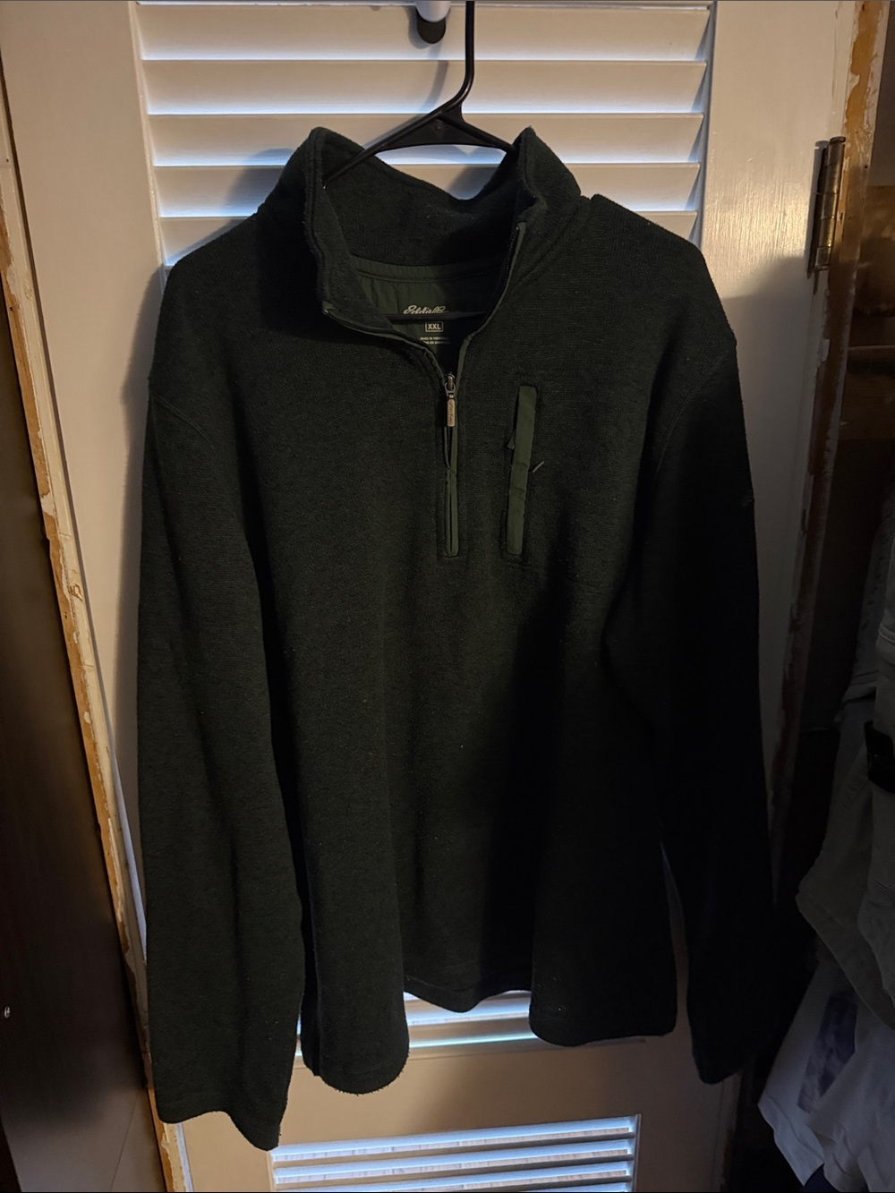 Eddie Bauer Men's Half-Zip Fleece Pullover - green